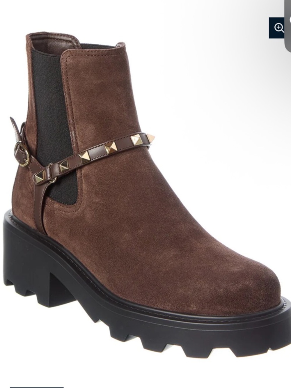 Valentino Rockstud Suede Boots NEW